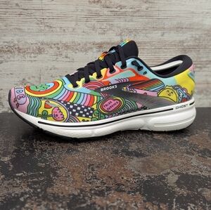 Brooks Ghost 15 Running Shoes Sz 9.5 Used Wednesday Holmes Pride 1203801B058